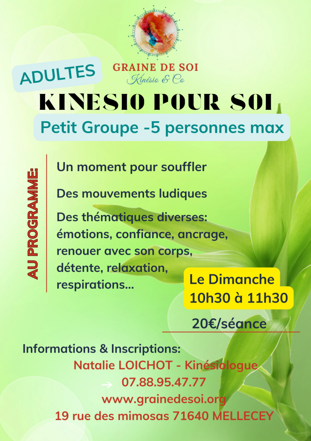 Affiche kinesio pour soi